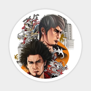 Kazuma Kiryu & Kasuga Ichiban Like a Dragon Infinite Wealth Magnet